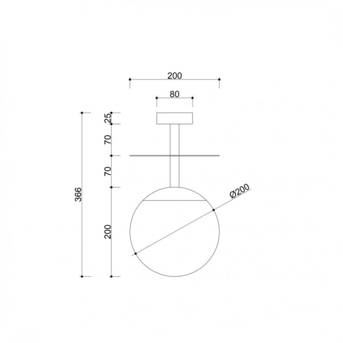 PLAAT B - Plafonieră IP44 - imagine 3