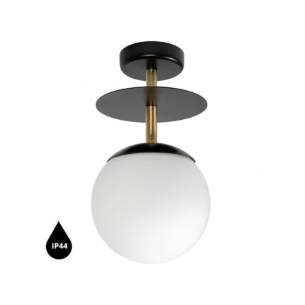 negru (Jet Black RAL 9005) / alamă