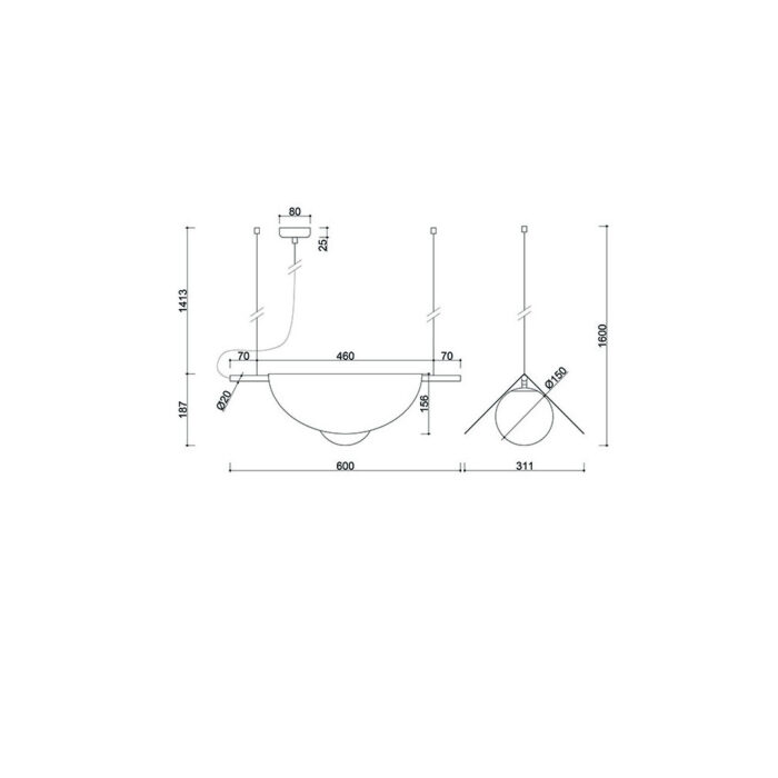 SALLO A - Lampă suspendată - imagine 5