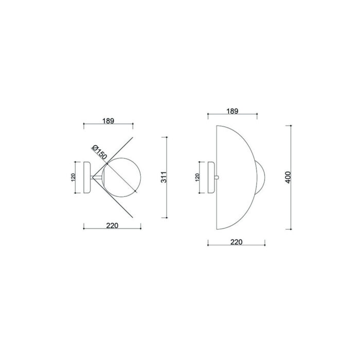 SALLO D - Aplică de perete - imagine 5