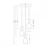 SUPURU 3P - Lampă suspendată - imagine 3