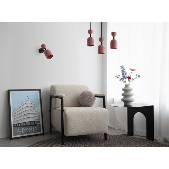 SUPURU - Aplică de perete neagră si bej reglabilă - imagine 2