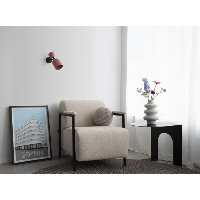 SUPURU - Aplică de perete neagră si bej reglabilă - imagine 5