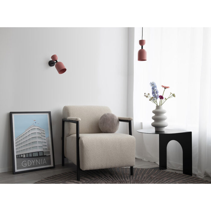 SUPURU - Aplică de perete neagră si bej reglabilă - imagine 6