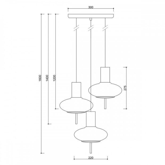 TORNI A 3P - Lampă suspendată - imagine 3