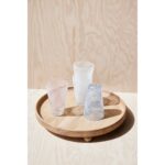 Set 2 pahare sticlă Yuka cu model spiralat - imagine 2