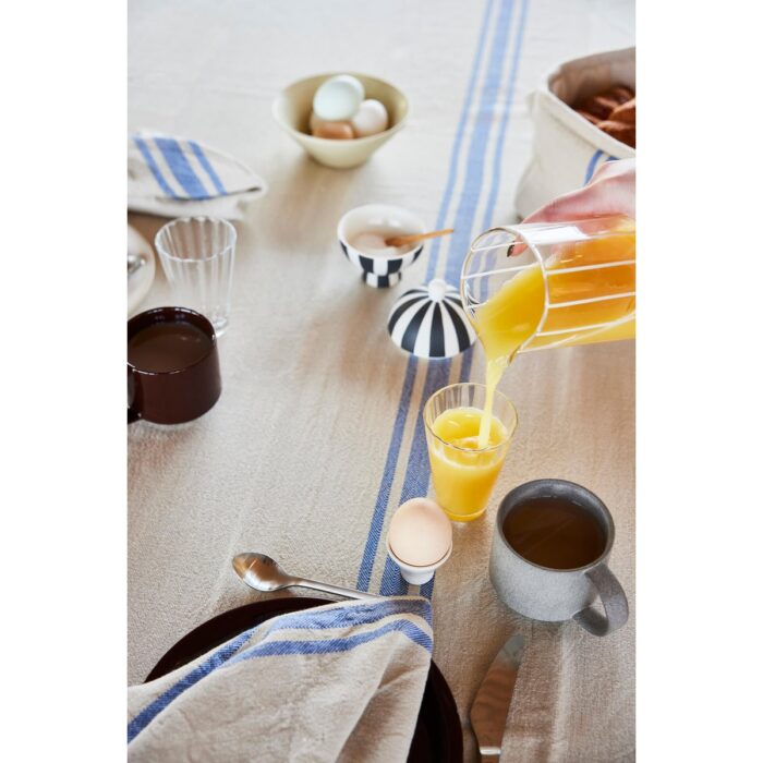 Față de masă Linu din bumbac organic cu model spic - 260x140 cm - imagine 3