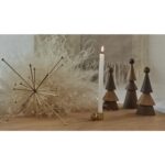 Suport pentru lumânare Palloa, alamă masivă - stil minimalist - imagine 4