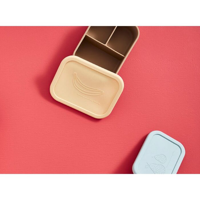 Cutie pentru prânz din silicon cu 3 compartimente - imagine 4