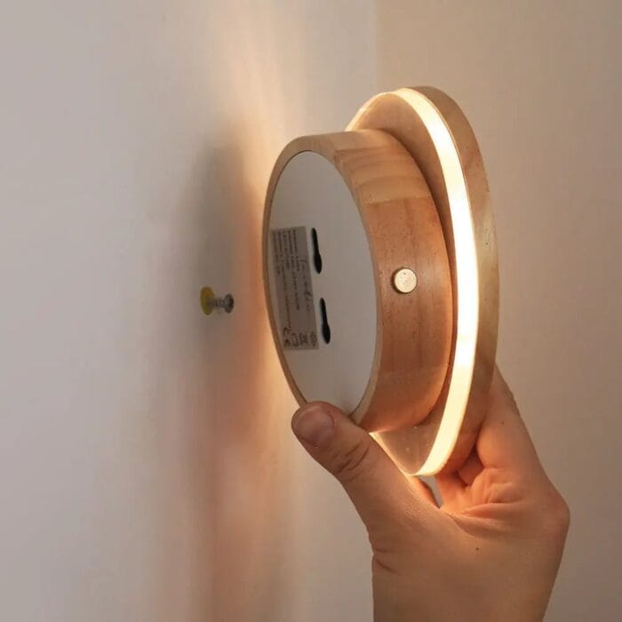 Aplică Lulu din Lemn Natural - Lampă Wireless Reîncărcabilă cu Lumină Reglabilă - imagine 11