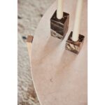 Suport lumânare pătrat Savi din marmură naturală - imagine 4