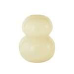 Vază Lasi din Sticlă Suflată Manual - Vanilie