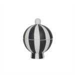 Recipient decorativ Bonbonniere cu dungi artizanale