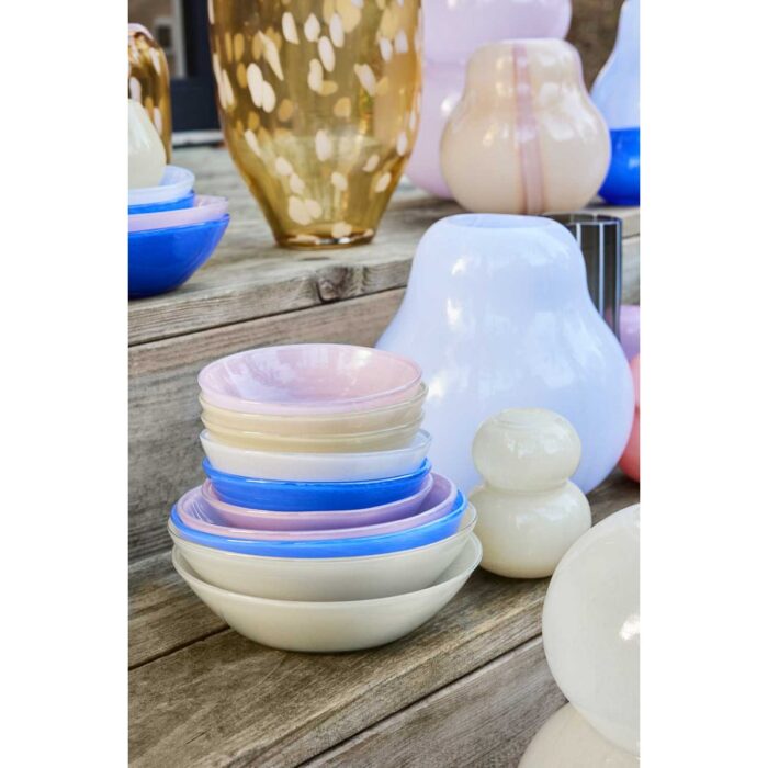 Bol Kojo din Sticlă Colorată - Design Organic - imagine 4