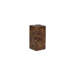 Suport lumânare pătrat Savi din marmură naturală