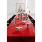 Platou decorativ Toppu - design grafic în alb și negru - imagine 3