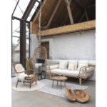 Măsuță de Cafea Jammu din Lemn de Mango Natural, Rotundă - imagine 2