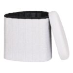 Puf Medford din blăniță - Confort Modern în Alb - imagine 5