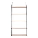 Etajeră Eindhoven - Contrast Modern între Metal Negru și Lemn Natural - imagine 3