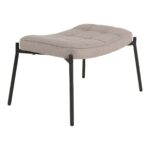 Taburet cu suport pentru picioare Glasgow - Gri piatră, stil modern - imagine 4