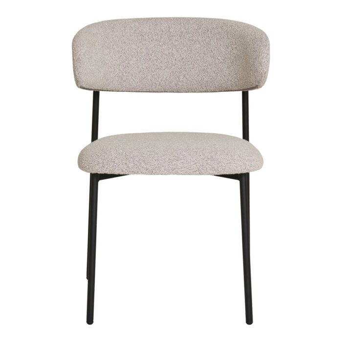 Scaun Dining Mira în Nuanță de Nisip - Set de 2 Piese - imagine 2