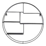 Raft Circular Genk - Negru, Design Industrial - imagine 4