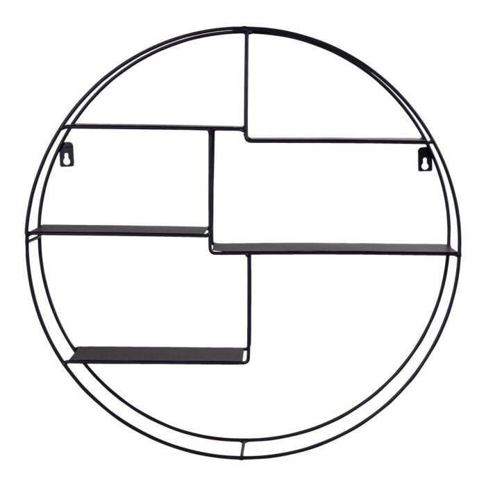 Raft Circular Genk - Negru, Design Industrial - imagine 4