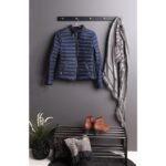 Suport elegant pentru încălțăminte Padova - Lemn de plop și oțel, Negru - imagine 2