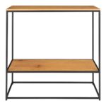 Consola Vita - Design Stejar și Negru, Eleganță și Funcționalitate - imagine 5