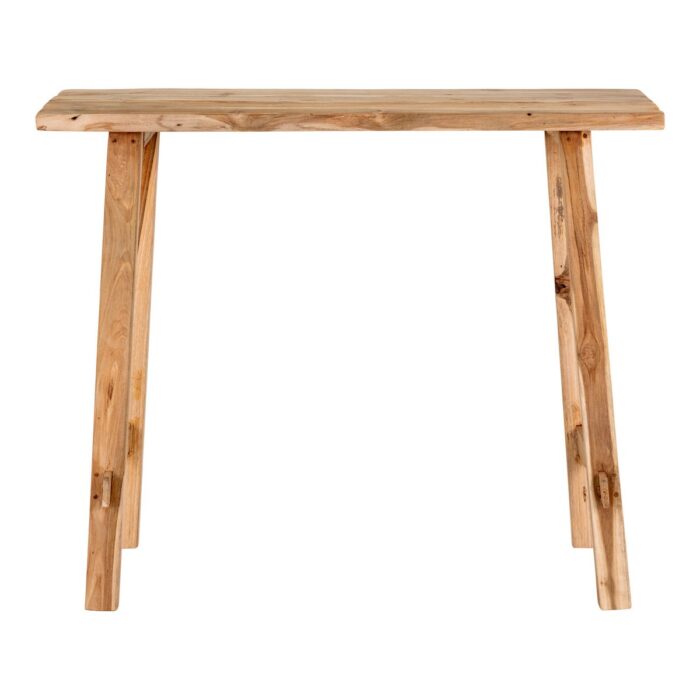 Consolă Girona din lemn de tec natural - design rustic elegant - imagine 2