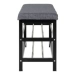 Bancă Padova - Elegantă în Gri cu Spațiu de Depozitare - imagine 4