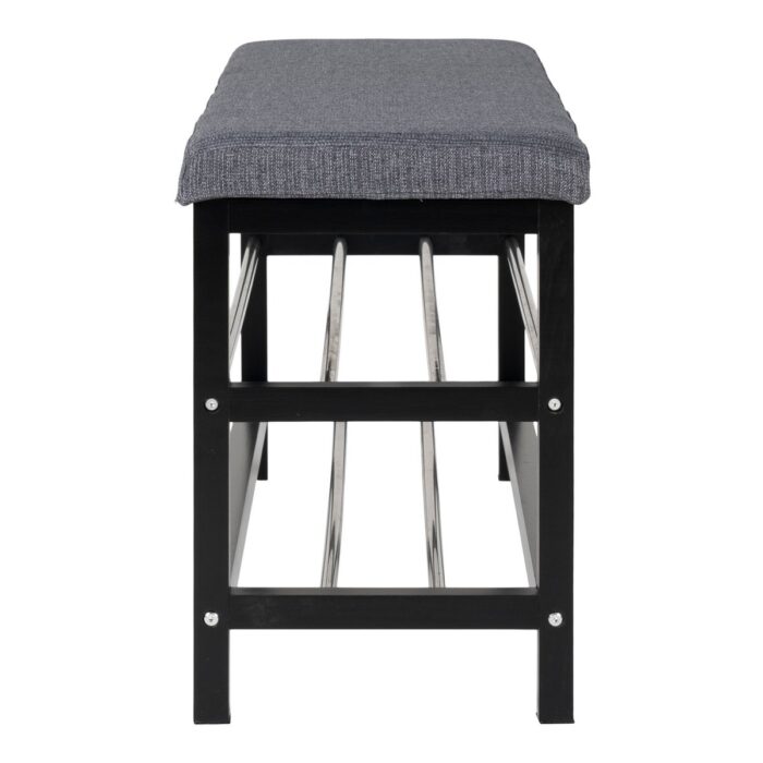 Bancă Padova - Elegantă în Gri cu Spațiu de Depozitare - imagine 4