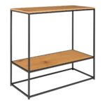 Consola Vita - Design Stejar și Negru, Eleganță și Funcționalitate - imagine 3