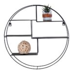Raft Circular Genk - Negru, Design Industrial