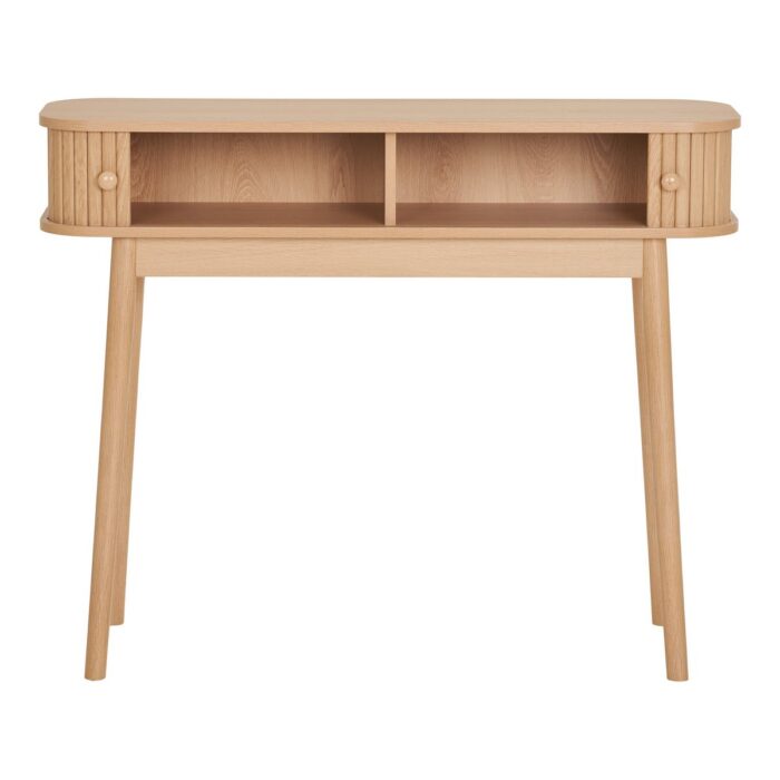 Consolă Nikko din lemn masiv - Finisaj natural, design scandinav - imagine 6