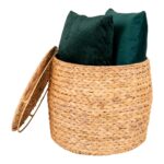 Măsuță Laterală Delia din Zambilă de Apă - Design Natural, Ø43 cm - imagine 2