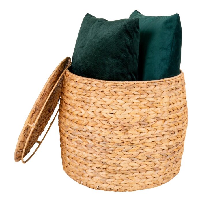 Măsuță Laterală Delia din Zambilă de Apă - Design Natural, Ø43 cm - imagine 2