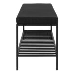 Bancă Vita - Design Minimalist, Negru, 100 cm - imagine 3