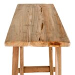 Consolă Girona din lemn de tec natural - design rustic elegant - imagine 4
