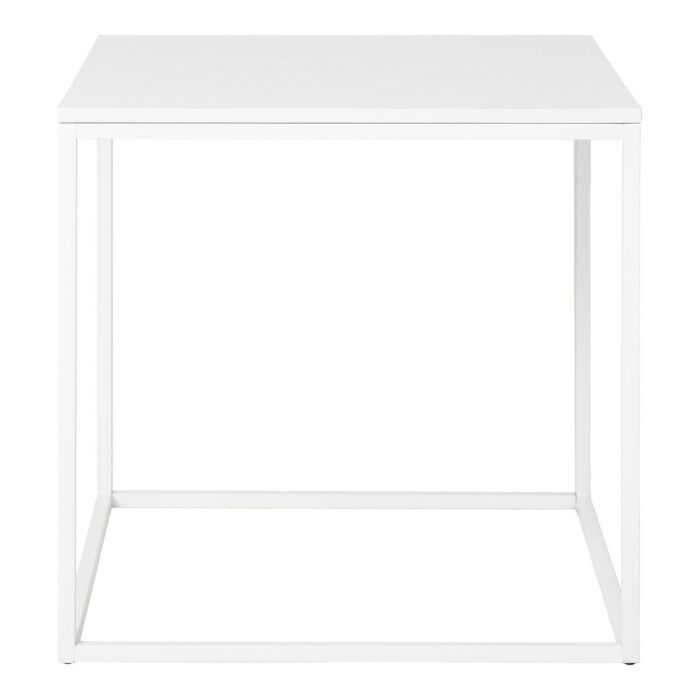 Măsuță Vita - Design Minimalist - 45x45x45 cm - Alb - imagine 3