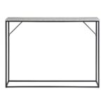 Consola Vita - Aspect Travertin, Design Modern, Negru