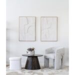 Puf Medford din blăniță - Confort Modern în Alb - imagine 3