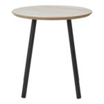 Măsuță Laterală Aalst - Design Modern în Bej și Negru - imagine 2