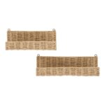Rafturi Decorative de Perete Treviso, Set 2 Piese, Natural