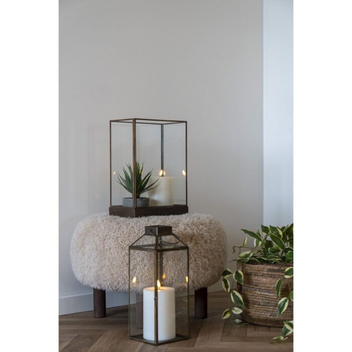 Puf Rotund Inverness - Textil Moale în Nuanțe Naturale - imagine 5