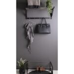 Cuier de perete Padova - Design industrial elegant, negru - imagine 2