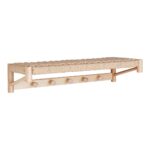 Cuier decorativ Abano din lemn de plop și șnur - Design nordic natural, 78 cm