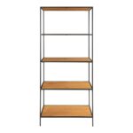 Etajeră Vita din stejar și oțel - eleganță și funcționalitate - imagine 5