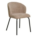 Set 2 Scaune Dining Safira - Textil Bouclé Bej